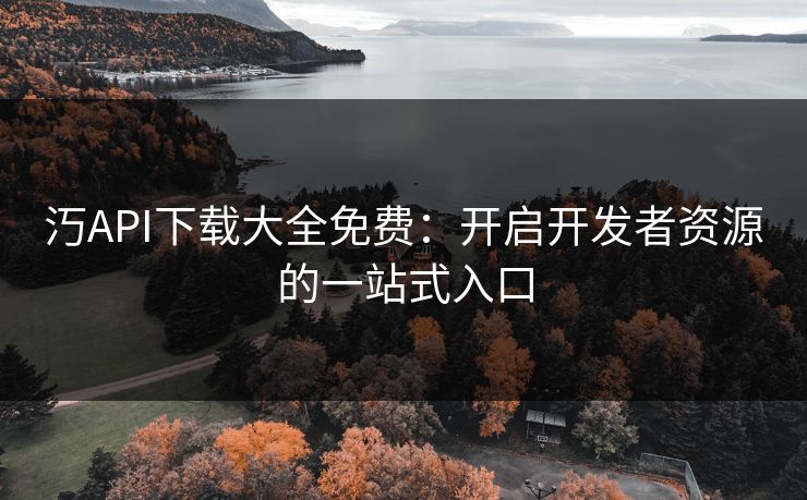 汅API下载大全免费：开启开发者资源的一站式入口